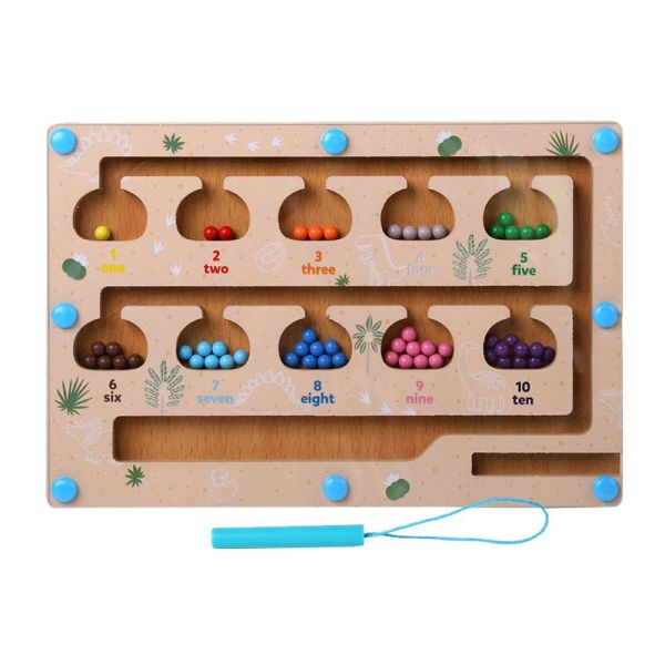 Wooden Magnetic Beads Pen Maze