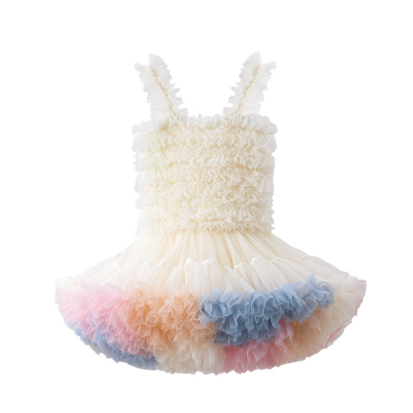 Children's halter cake puffy dress (70-120CM)