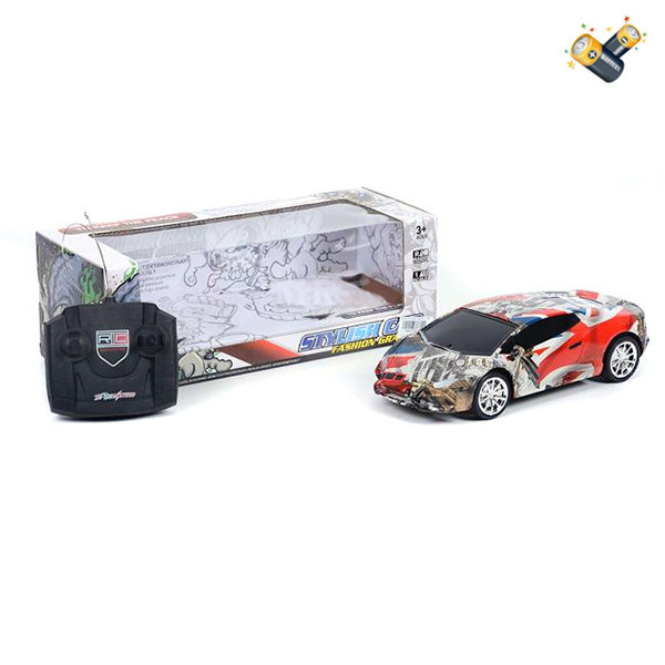 car Remote Control 1:18 4 directions With battery Non-transparent wheels Plastic【English Packaging】_200514941_hd