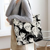 Rabbit Cartoon Canvas Handheld Eco friendly Bag,one colour only,Textile【Packaging without Words】_P02822822_8_m