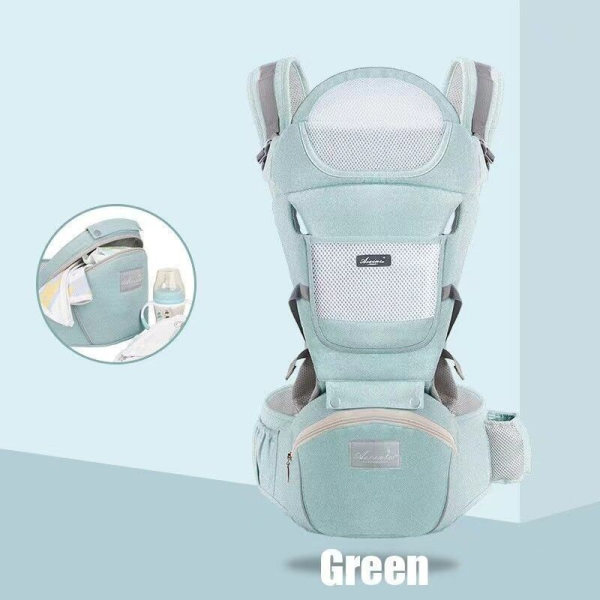 Baby pure cotton shoulder strap waist stool [28 * 25 * 18CM],one colour only,Textile【Chinese English  Packaging】_201868240_hd