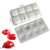 8-Link Round Corner Mousse Mould,one colour only,Silica gel【Packaging without Words】_201402096