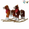 Electric wooden rocking horse 2 colors With battery Wooden horse Music 【English Packaging】_201278905