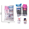 4 (pcs) Baby Cartoon Blue Cat Rabbit Wrist Band Ring Socks Set,Plush【English Packaging】_201859797