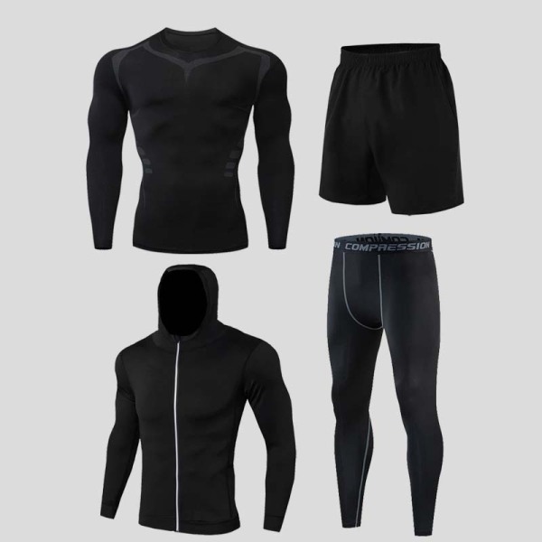 Колготки Athletic Bottoms Quick Dry 4-Piece Set,100% полиэстер,Для мужчин,S-XXXL,Наборnull_201634642_hd