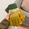 Color blocking warm couple cute wool striped touchable gloves,Common use,Uni size,split-finger gloves,100% polyester fiber【Packaging without Words】_P02814138_9_m