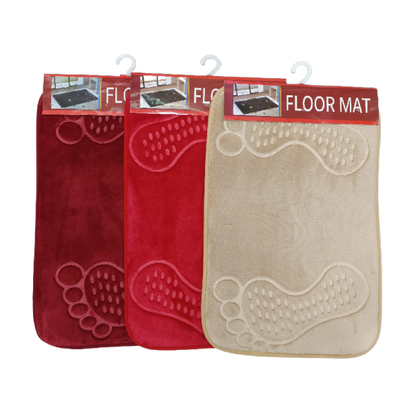 Коврики для пола Facecloth Embossed Feet 3-Piece Set Dot Molded Bottom,Мультиколор,Полиэстер【Упаковка без надписей】_201611322_hd