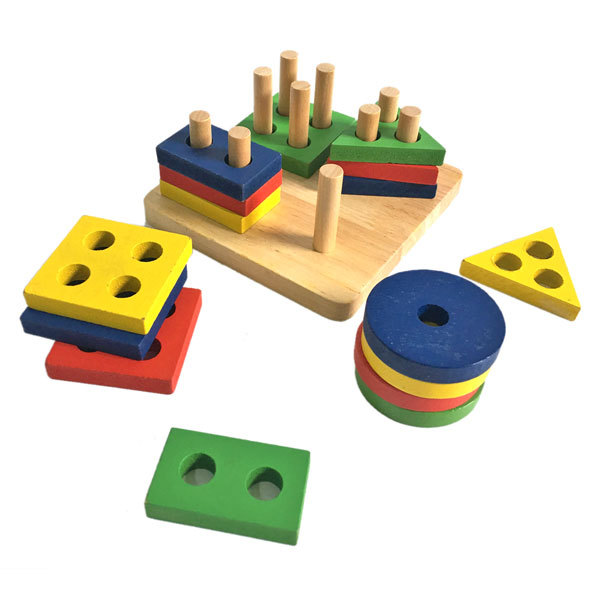 wooden counting stacker