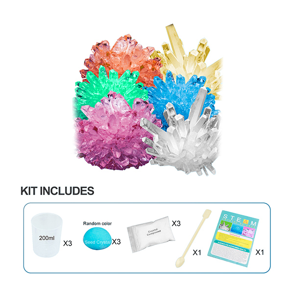 Scientific Experiment on Crystal Planting and Growth (3 Crystals)
