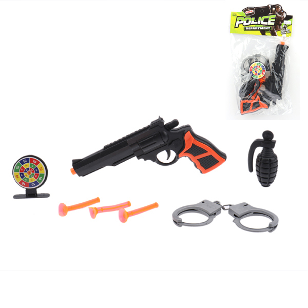 Guns, handcuffs, grenades.,Soft bullet,Submachine gun,Solid color,With target,Plastic【English Packaging】_201155659_hd