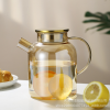 Amber Stainless Steel Lid Glass Flower Teapot [1800ML,one colour only,glass【Chinese Packaging】_201855549_1_m