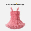 Children's halter cake puffy dress (70-120CM),100% polyester fiber,Girls,XS-XL,sleeveless【Packaging without Words】_P02811981_7_m