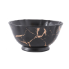 Кружево Marbled Gold Collection Black Gold Lace Type 6-Inch Tall Rice Bowl,Только один вид,Керамика【Упаковка без надписей】_201401840