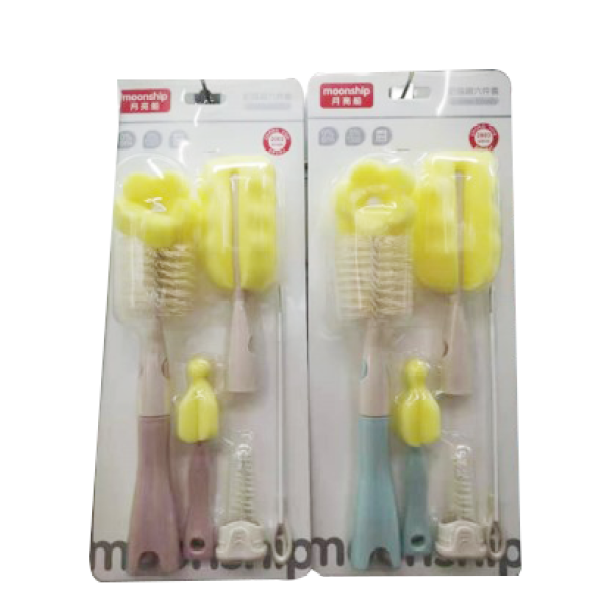 Set of six bottle brushes,Mix color,Plastic【Packaging without Words】_201509066_hd