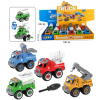 12PCS 4 Styles DIY Puzzle Puzzle City Rescue Vehicle (Manual),Plastic【English Packaging】_201718385