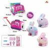 Plush colored walking rabbit+hand pulled animal cage+accessory set in 3 colors,Electric,Sound,IC without language,Plastic【English Packaging】_201931717_1_m