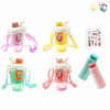 Milk Tea Cup Bubble Machine Set 4 Colors Electric Lights Music English language IC Spray painting Solid color Transparent Mix color Plastic【English Packaging】_201198821_1_m