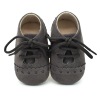 Обувь для малышей на шнуровке Fly Lace Up Baby Soft Sole Toddler Shoes,Новорождённые (до месяца),11-13,Темно-серый,Пакет ОПП,Пакет ОПП,Ворсовая микрофибра【Упаковка без надписей】_201656928