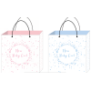 Square Baby Small Stamping Craft Candy Cookie Bags,Mix color,paper【Packaging without Words】_201492779