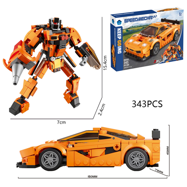 Набор блоков 343шт McLaren F1 LM,пластик【Упаковка на английском языке】_201559490_hd
