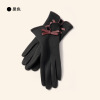 Warm winter cycling touch screen padded thin bow gloves,Women,Uni size,split-finger gloves,100% polyester fiber【Chinese Packaging】_P02703559_4_m