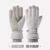 Cold resistant, anti slip, and thick woolen warm gloves,Women,Uni size,split-finger gloves,100% polyester fiber【Packaging without Words】_201571266