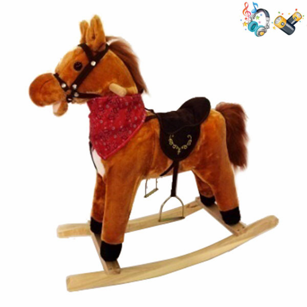 Electric wooden rocking horse