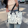 Rabbit Cartoon Canvas Handheld Eco friendly Bag,one colour only,Textile【Packaging without Words】_P02822822_3_m