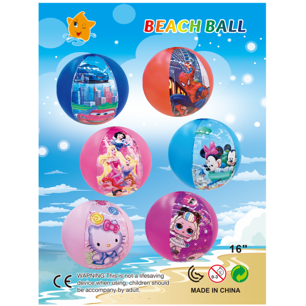 Inflatable PVC 16-inch Printing Ball,Plastic【Packaging without Words】_201423541_hd