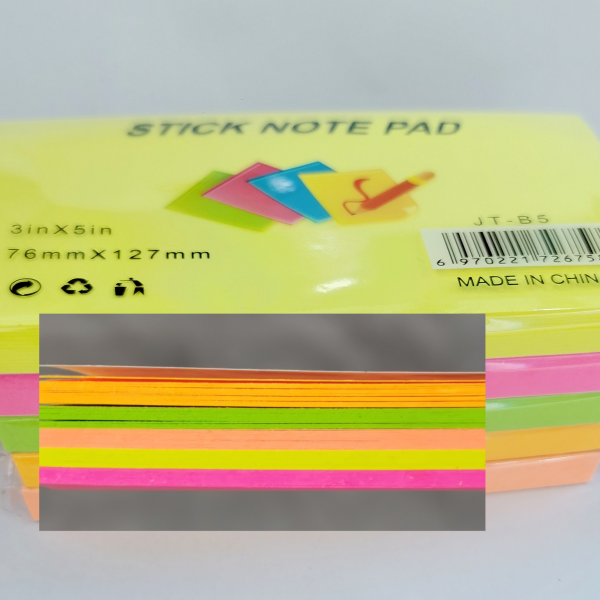 Multi-Layer Sticky Notes Mixed Colors [English Packaging