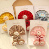 Thin Newborn Hat + Socks Set,Newborns (1 year old or less),Uni size,Set,5% spandex,70% cotton,25% polyester fiber【Packaging without Words】_P02763378_3_m