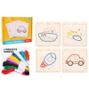 Wooden early education rope embroidery game (transportation),wood【English Packaging】_201887149_1_m