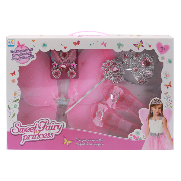 Princess shoes+princess skirt+accessory set Women's wear Full set size Plastic【English Packaging】_200573942_hd