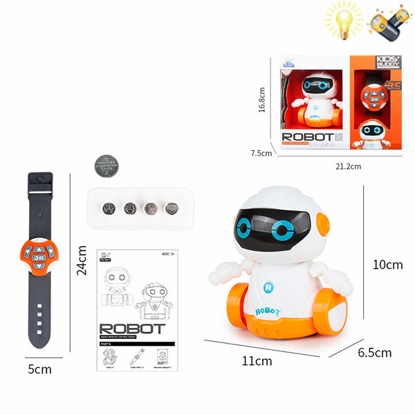 Роботы - программисты Дистанционное управление Со светом С элементами питания пластик【Упаковка на английском языке】_200508025_hd