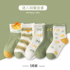 Little Car Cartoon Boneless Socks 5 Pair Set,Boys,S-XL,75% cotton,23% polyester fiber,2%spandex【Packaging without Words】_P02783232_12_m