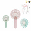 Folding pure round small fan with USB cable Electric Lights With battery Plastic【English Packaging】_200766313