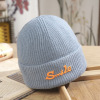 Solid Color Embossed Letter Cap,Unisex,56-60CM,Winter Hat,100% acrylic【Packaging without Words】_P02671645_5_m