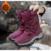 Large Size High Top Padded Warm Casual Shoes,Women,#41,Purple,12,Colored box,Colored box,Rubber,Pile microfiber【Packaging without Words】_201633737