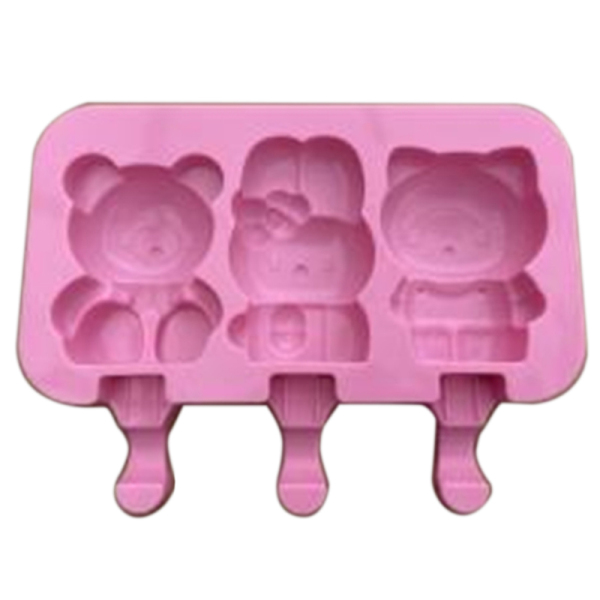 3-Link Cartoon Ice Cream Mould,Ice cream molds,Mix color,Silica gel【English Packaging】_201395685_hd