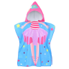 Cartoon ballet children's bath towel soft quick-dry cape microfiber hooded bathrobe [60*120CM,one colour only,Plush【Packaging without Words】_201741273