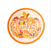 7" Autumn Maple Leaf Disposable Biodegradable Eco-friendly Paper Plate,one colour only,paper【Packaging without Words】_201742149