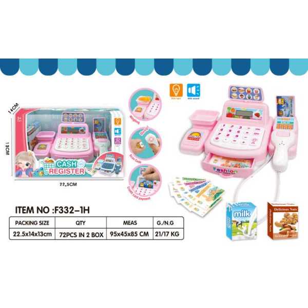 Guojiajia Lighting Music Cashier Set Cute Version Lights Sound IC without language Plastic【English Packaging】_201063831_hd