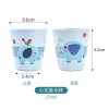 8PCS Blue 350ml Blue Elephant Mug,one colour only,Plastic【Packaging without Words】_201677685