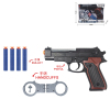 Gun and handcuffs Soft bullet Pistol
 Solid color Plastic【English Packaging】_201219652