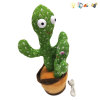 Rechargeable version of swinging recording, tongue learning, two person cactus with USB cable Electric Electric energy Lights Sound Music English language IC With battery Plush【English Packaging】_P02366732_5_m