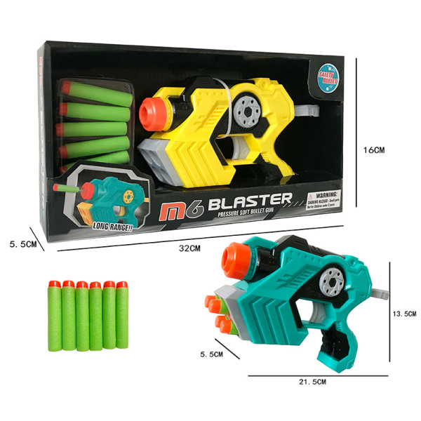 gun Soft bullet Pistol
 Solid color Plastic【English Packaging】_200345237_hd