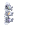 12PCS енот (Procyon lotor),Мультиколор,Плюш【Упаковка без надписей】_P02536215_2_m