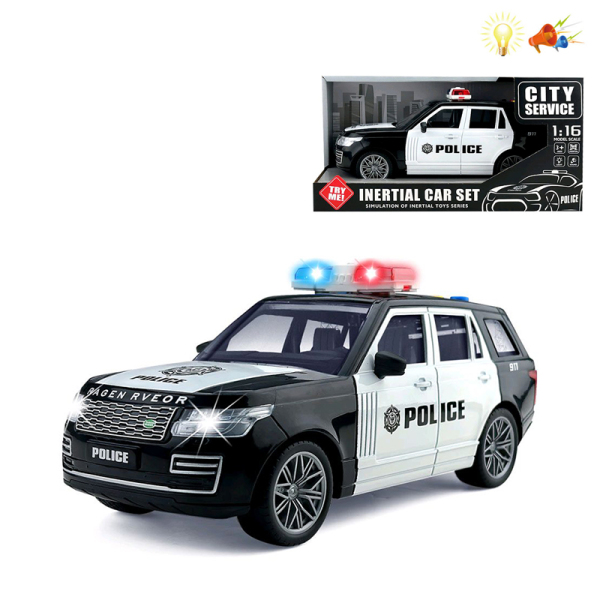 police car Inertia 3D Light 1:16 Lights Sound IC without language Spray painting and solid color Police Plastic【English Packaging】_201387223_hd