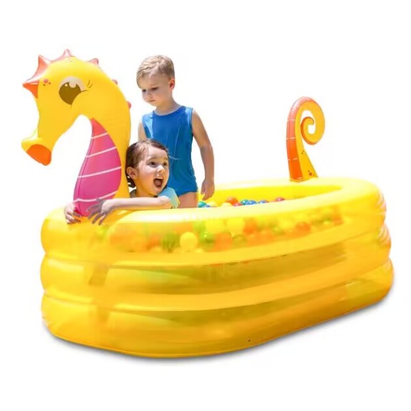 170CM seahorse three-layer bubble bottom pool Plastic【Packaging without Words】_201396250_hd