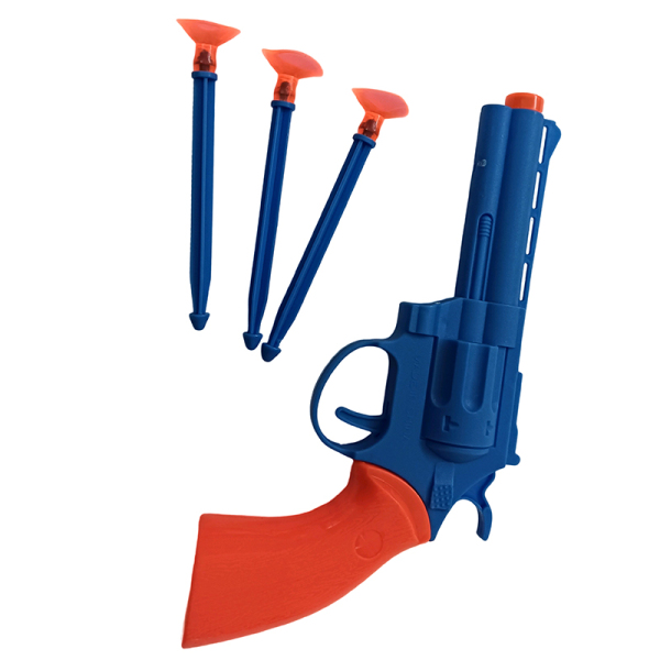 Blue revolver Soft bullet Pistol
 Solid color Plastic【English Packaging】_201448578_hd